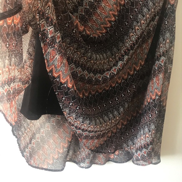 NYCC Flowy pattern midi skirt size S - Picture 6 of 9